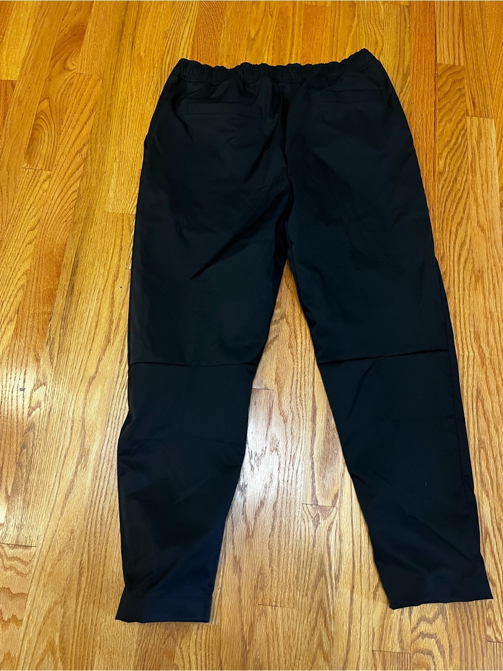 Nike Black Jogger Pants with White Drawstring - Picture 5 of 7